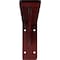 Ekena Millwork Embrey Steel Bracket, Hammered Bright Red 2"W x 12"D x 5 1/4"H BKTM02X12X05EBHRE - alternate 3